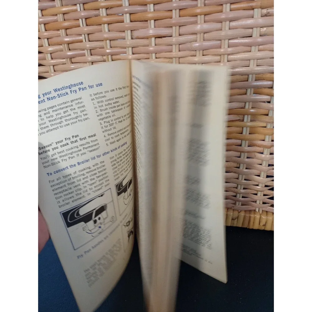 VTG WESTINGHOUSE AUTOMATIC FRY PAN Cookbook‎ Cook Book Recipes Baking house wife